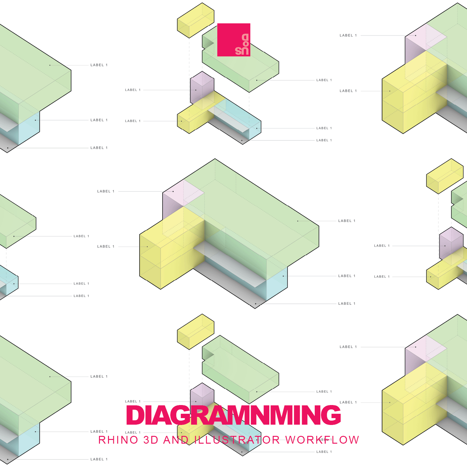 Rhino 3D and Adobe Illustrator Architecture Diagram